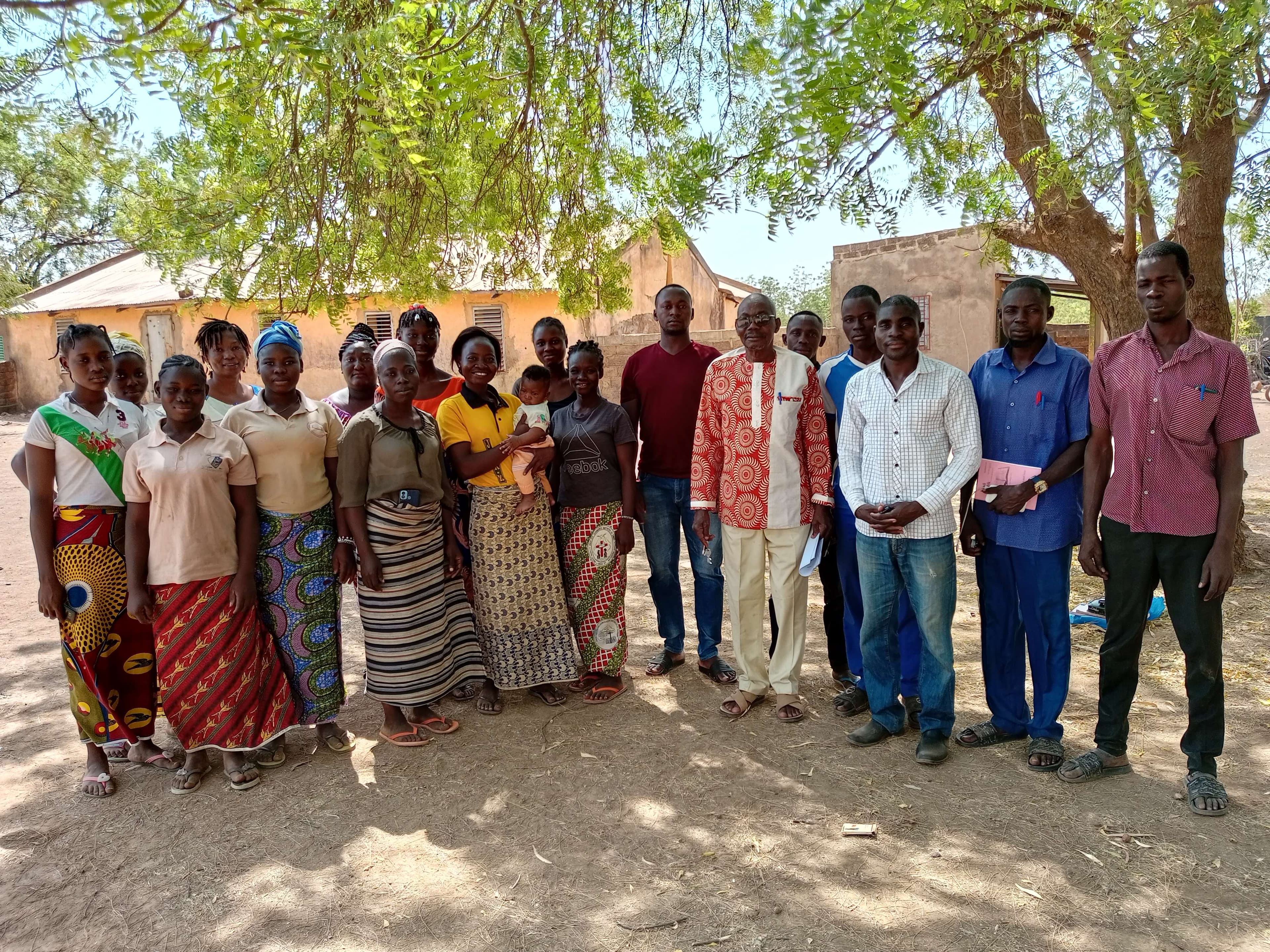 The pastor and the church members