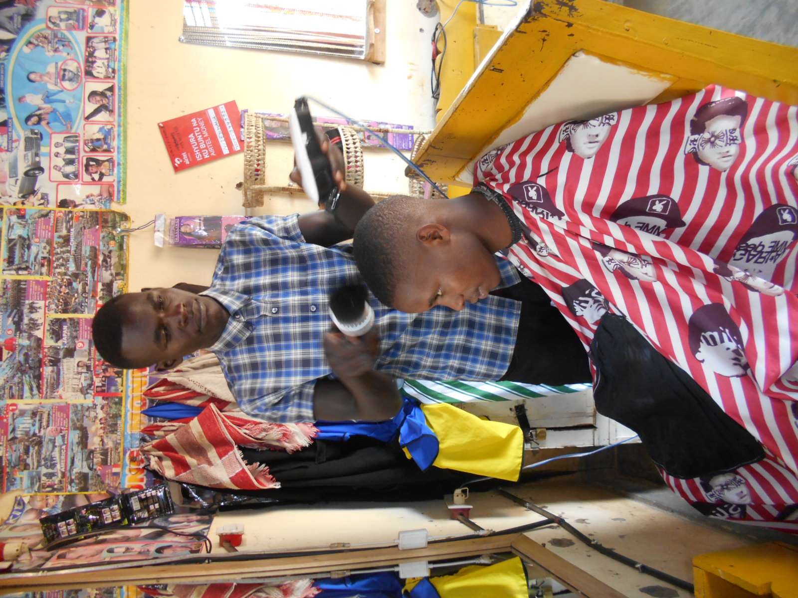 we have 3 children who a learning to shave 