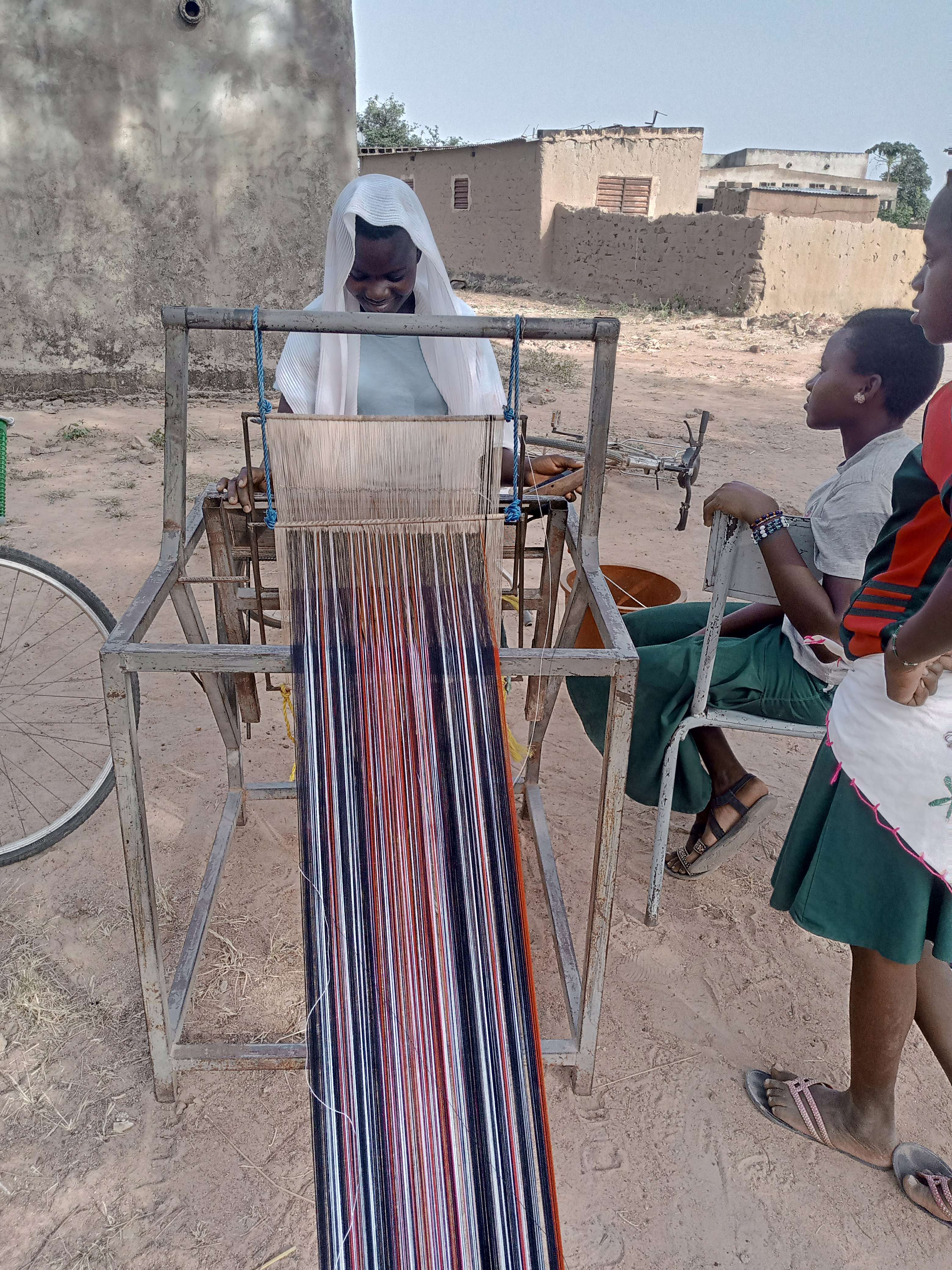 Our participants learning in the open air