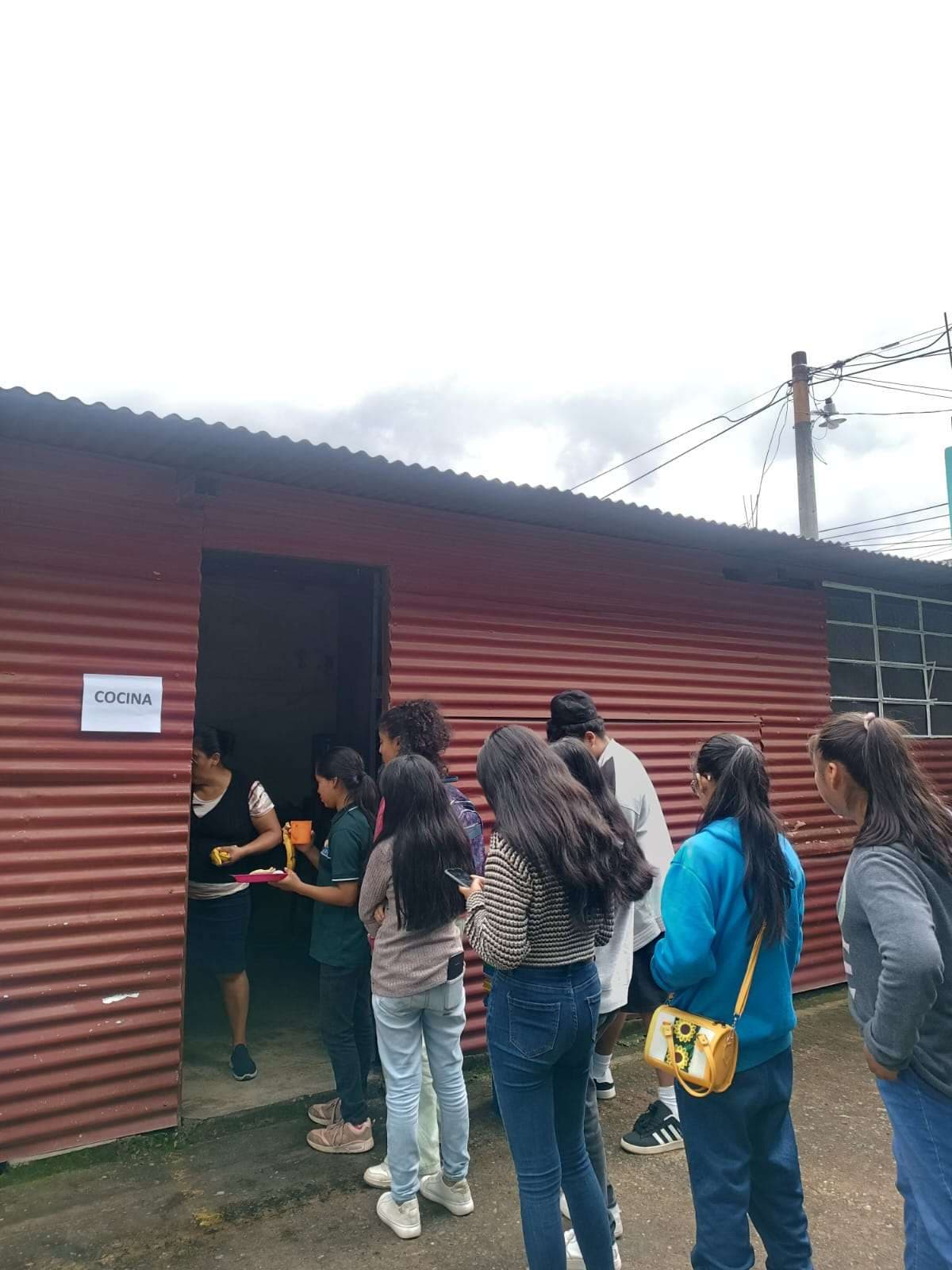 Delivering snacks to teenagers