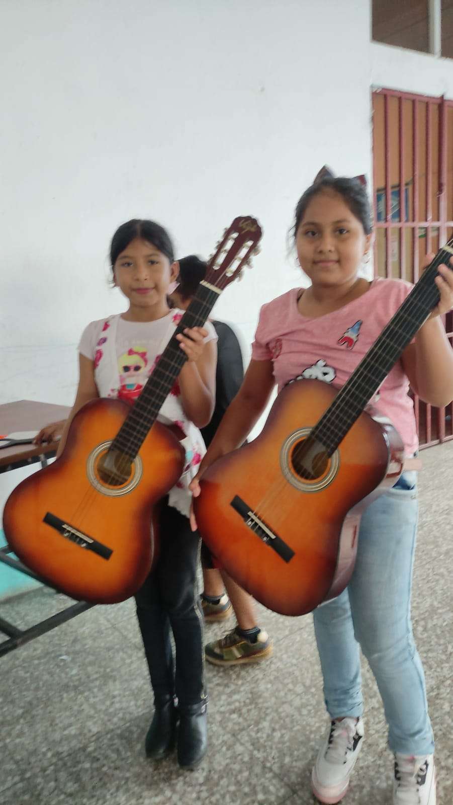 Kenia and Eilyn ready to learn