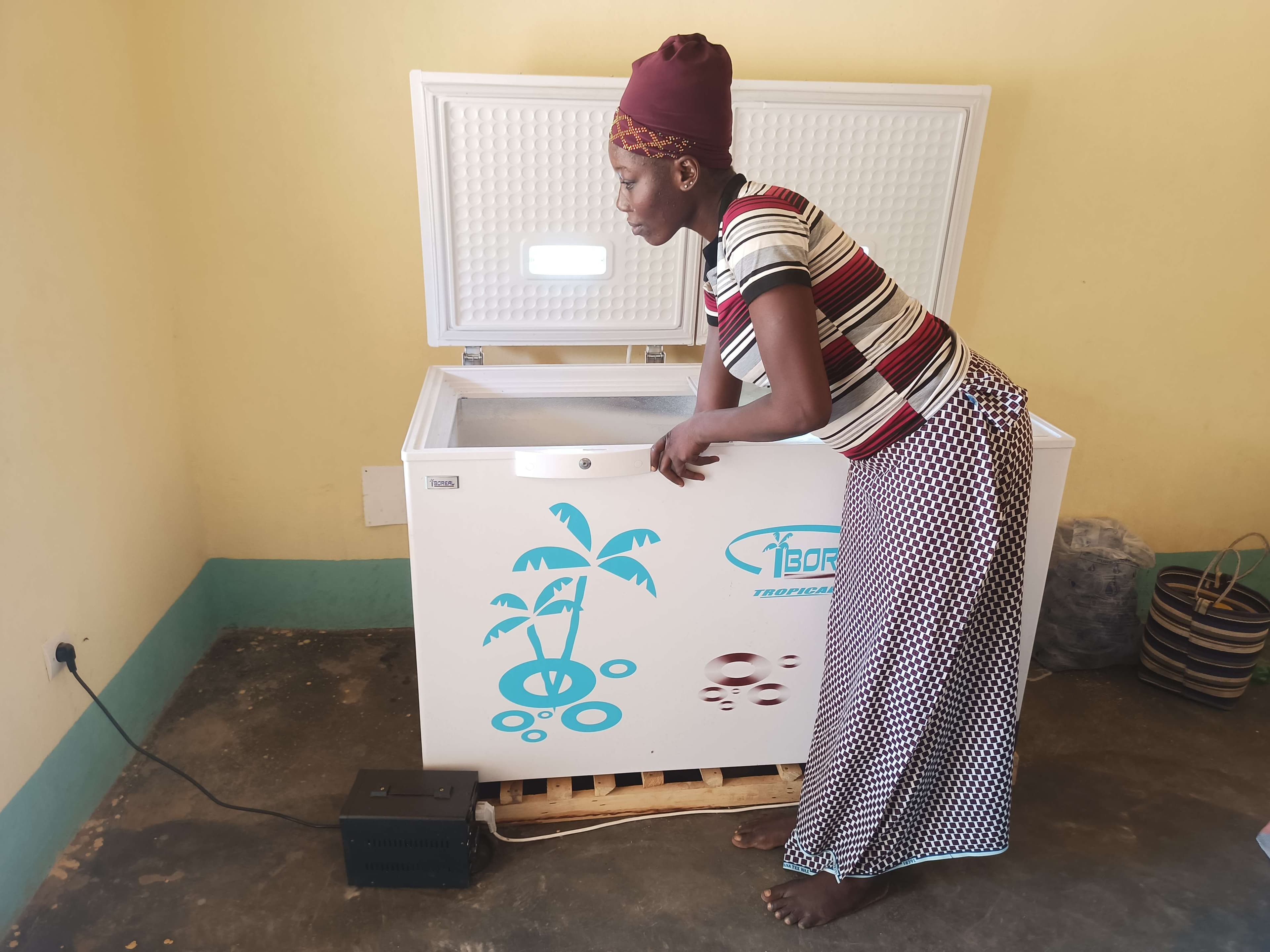 A mother who keeps juice in the fridge