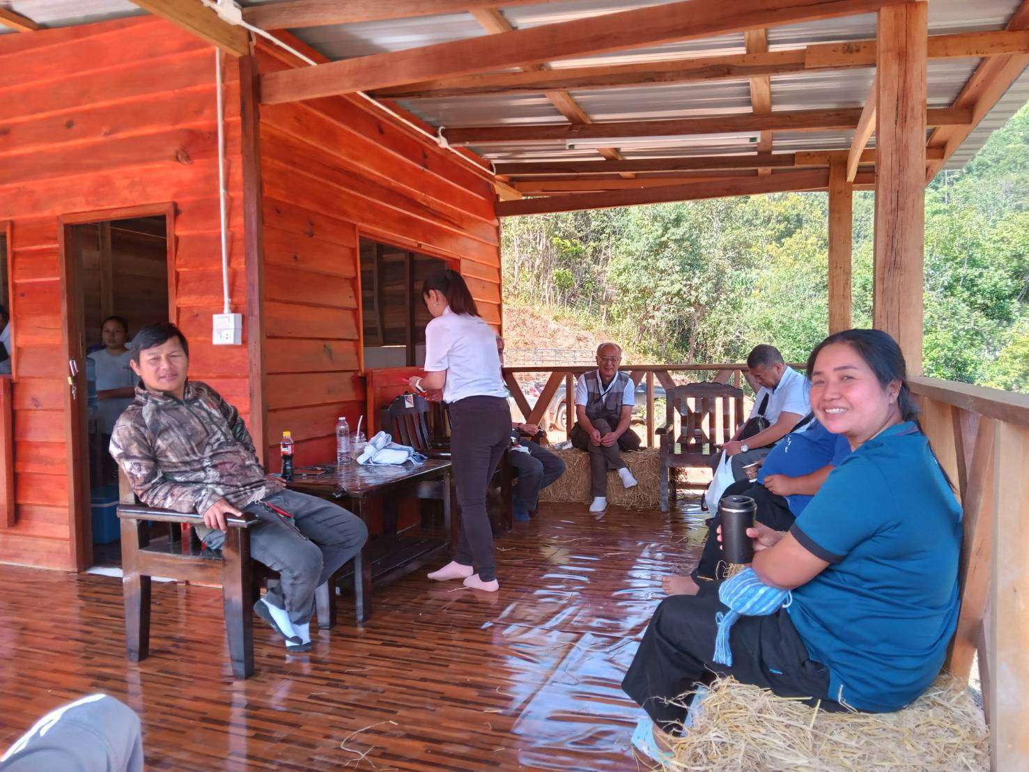 Customers from outside the community enjoy the freshly brewed coffee, helping youth gain real-world experience and expand their market reach.