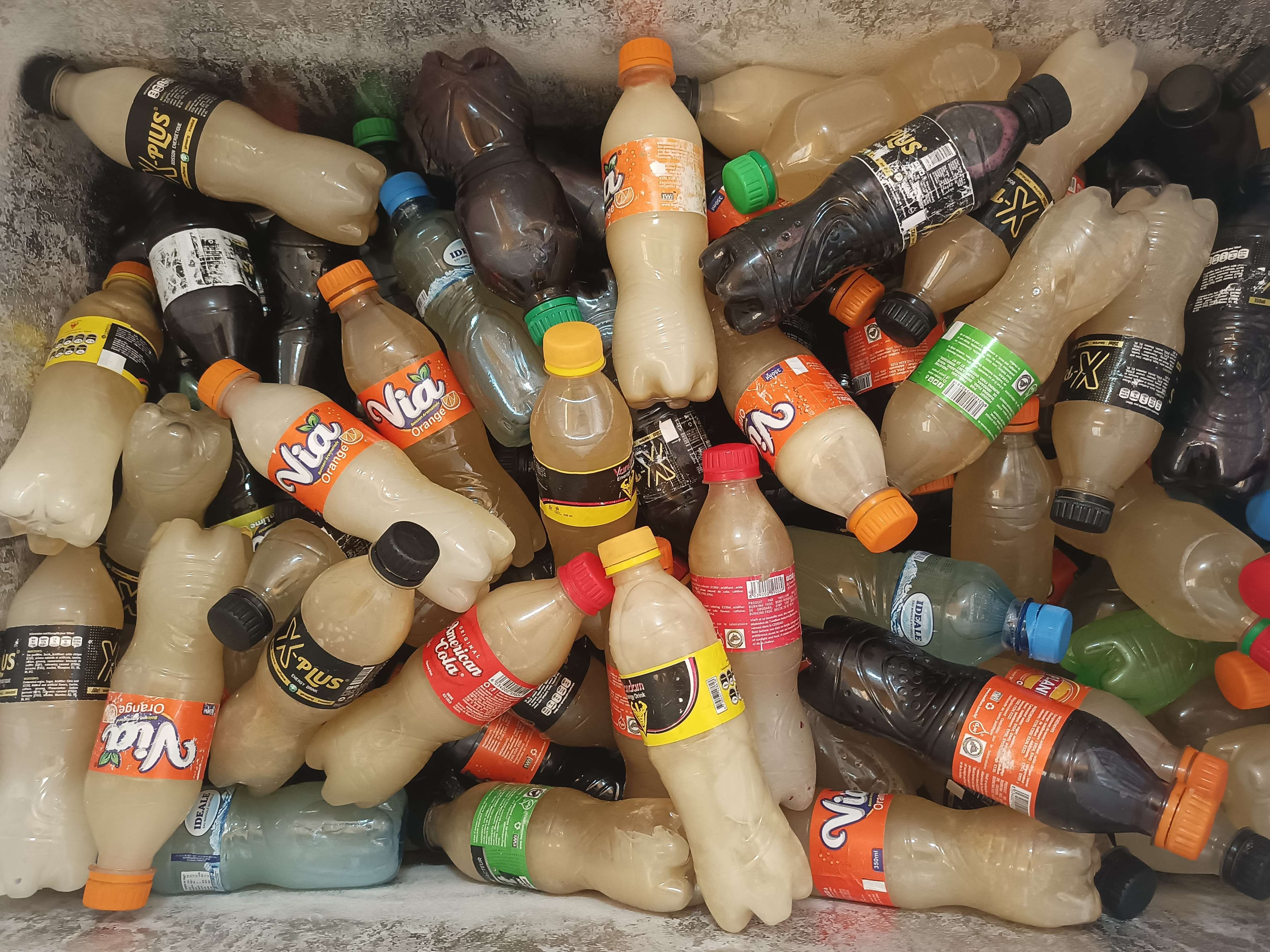 Juice packaged in cans