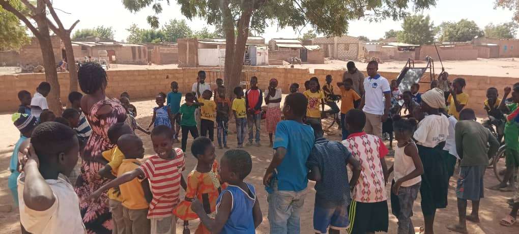 entertainment session with the pastor at the center