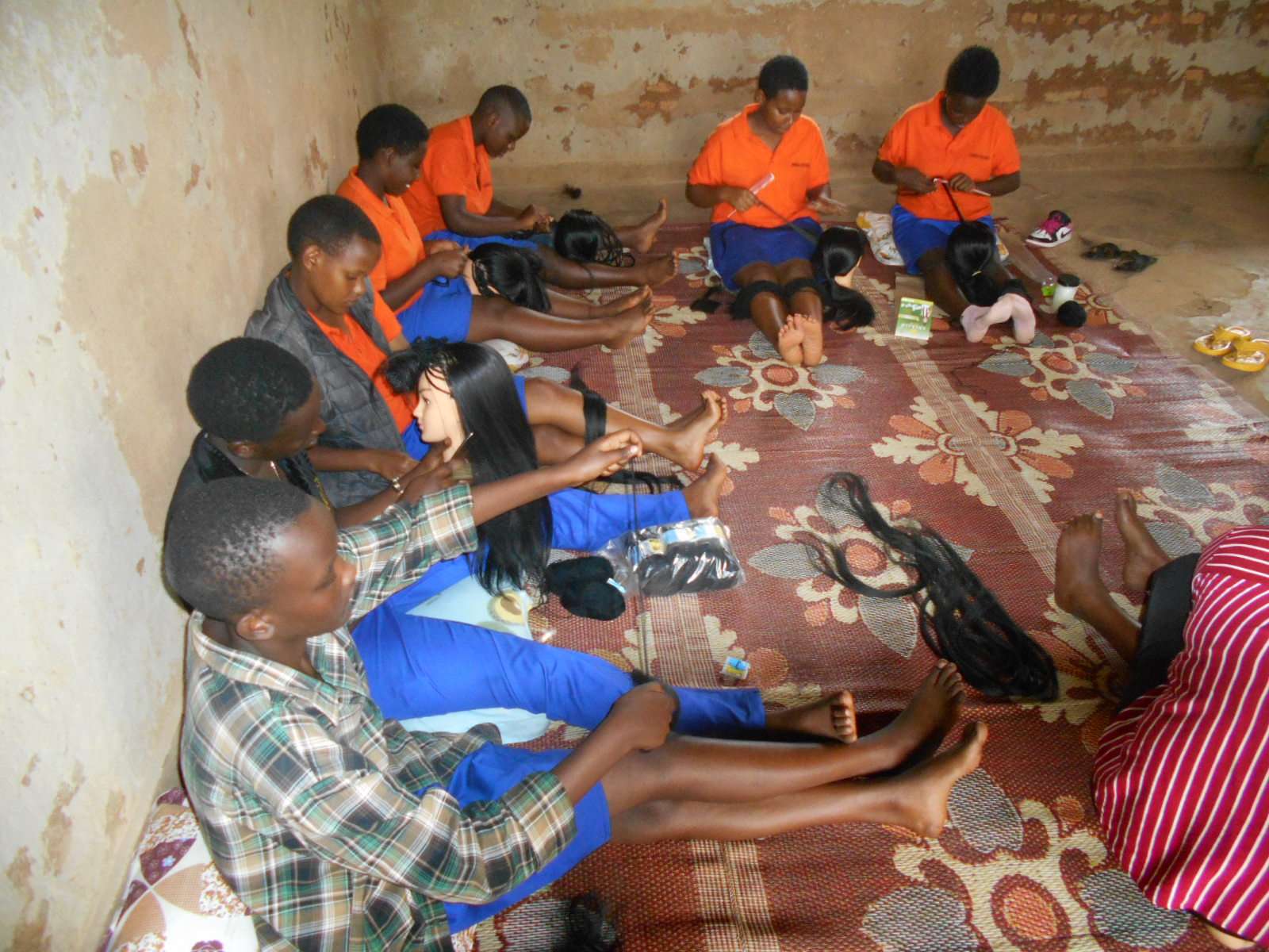 Here they were studying in the skills house