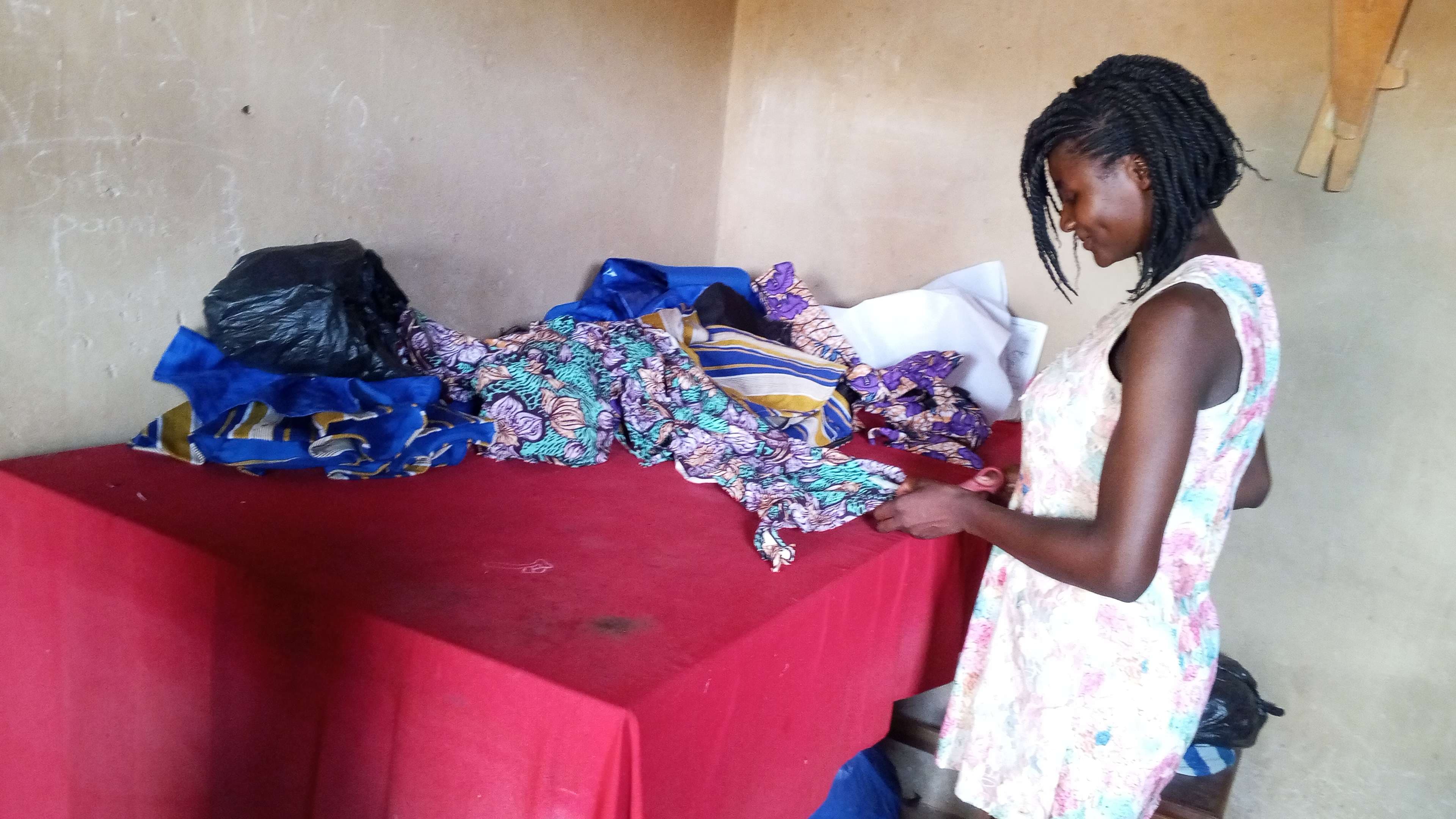 A participant who left school in training