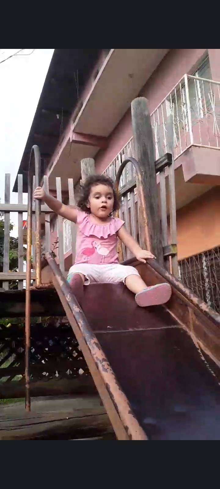 Enjoying the slide