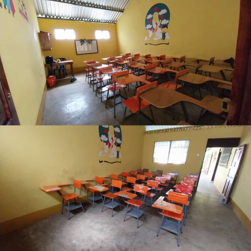 Completion of the school desk cause 